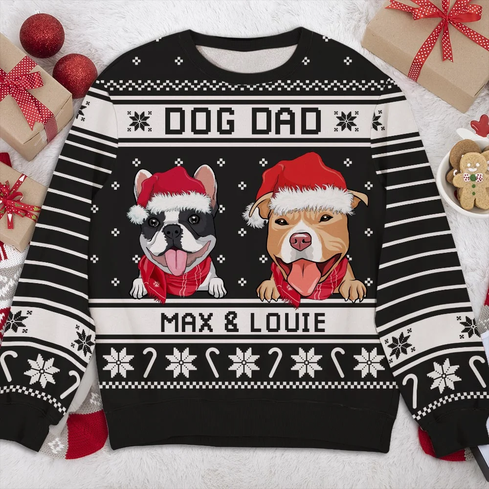 Best Dog Parents - Personalized Custom All-Over-Print Sweatshirt - Image 2