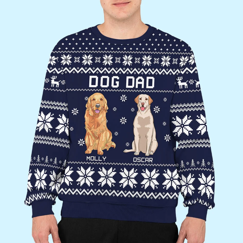 Best Dog - Personalized Custom All-Over-Print Sweatshirt - Image 2
