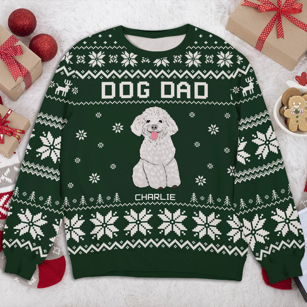 Best Dog - Personalized Custom All-Over-Print Sweatshirt - Image 3
