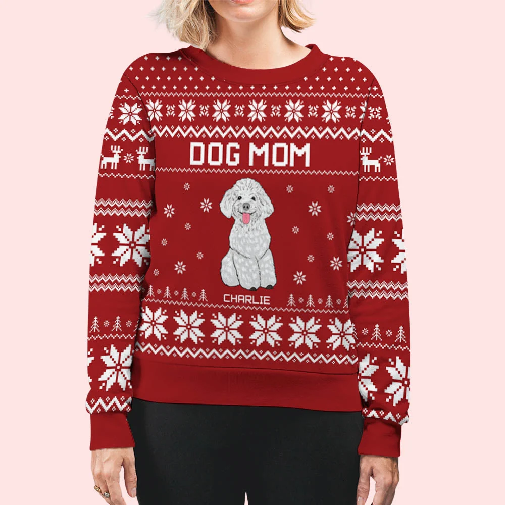 Best Dog - Personalized Custom All-Over-Print Sweatshirt - Image 5