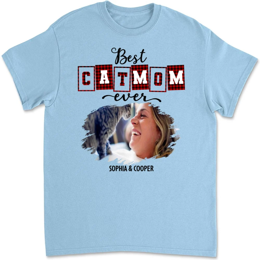 Best Fur Mom Of The Year Photo - Personalized Custom Unisex T-shirt - Image 7