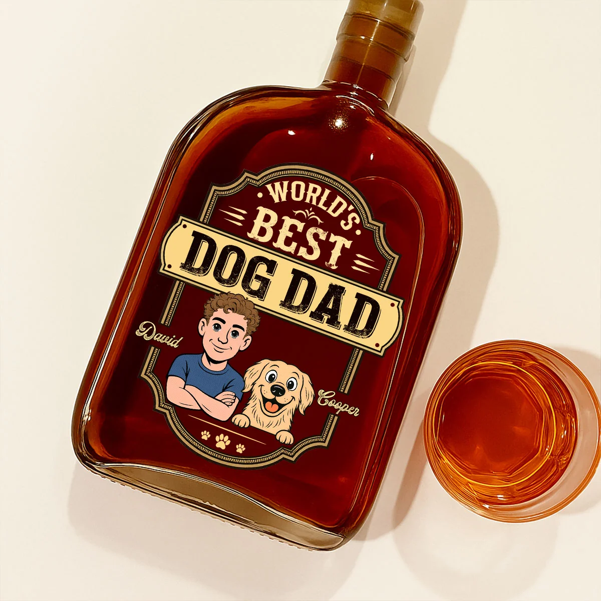 Best In The World - Personalized Custom Spirits Decanter - Image 2