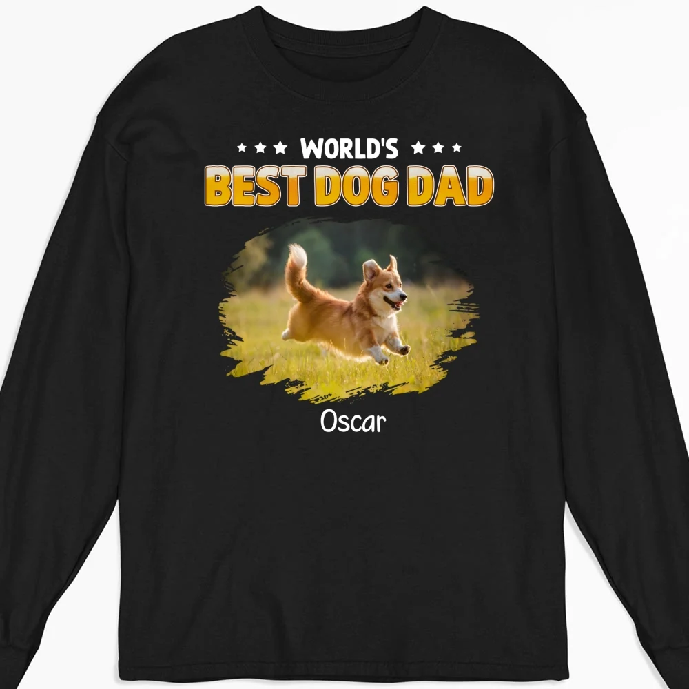 Best In The World Photo - Personalized Custom Long Sleeve T-Shirt - Image 3