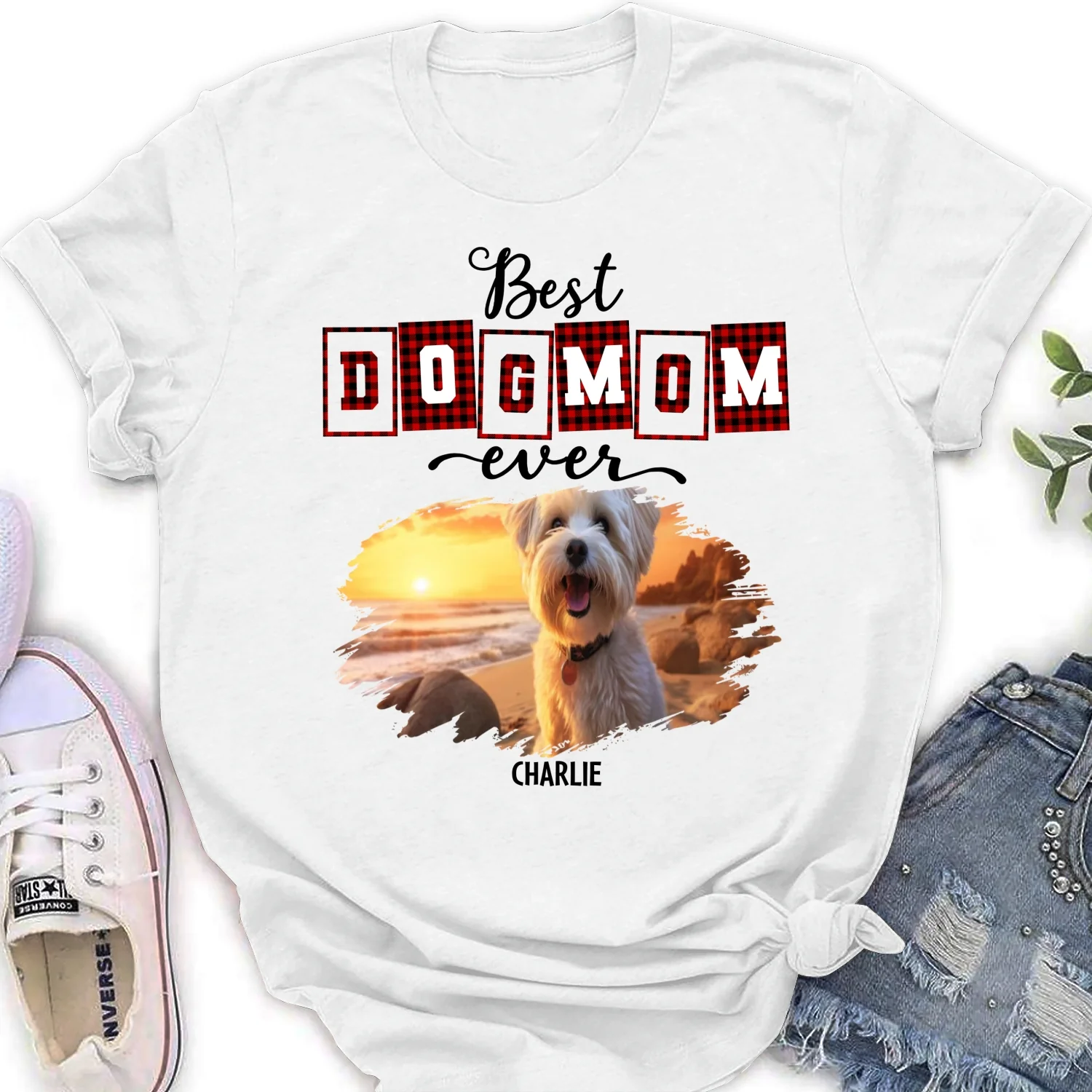 Best Mom Of The Year Photo - Personalized Custom Women's T-shirt - Image 4