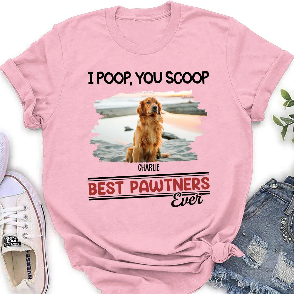 Best Pawtners Ever - Personalized Custom Women's T-shirt - Image 5