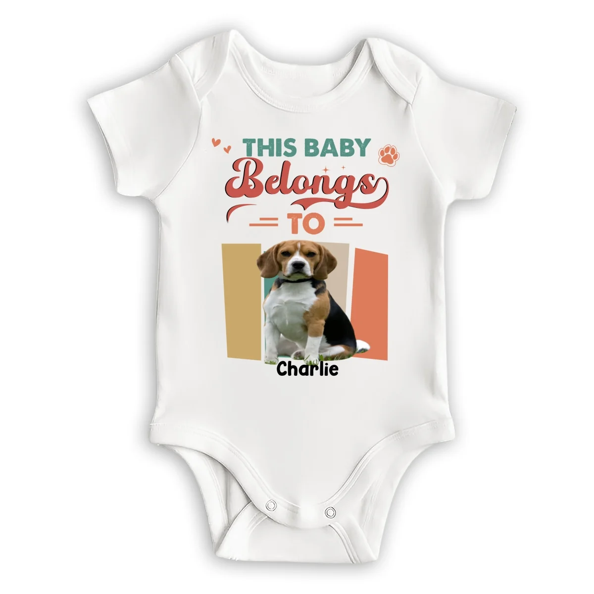 Best Pets Friend Photo - Personalized Custom Baby Onesie - Image 9