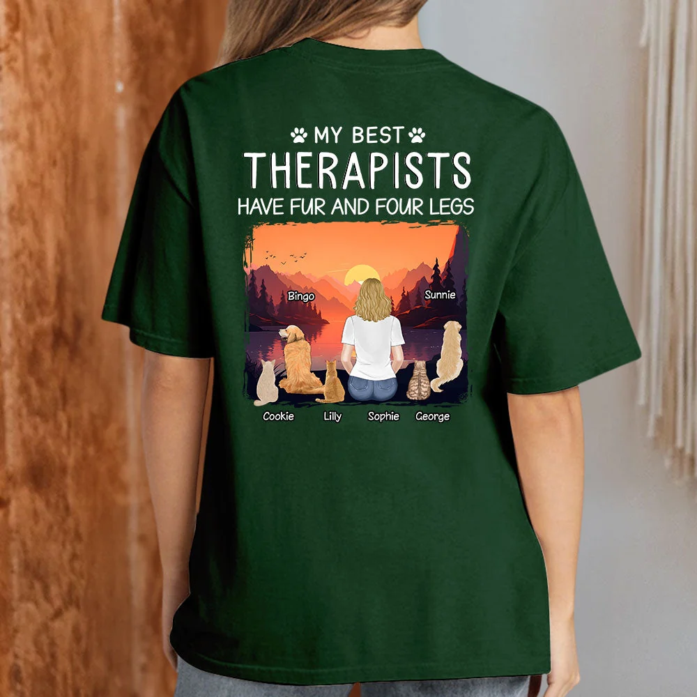 Best Therapist - Personalized Custom Premium T-shirt - Image 5