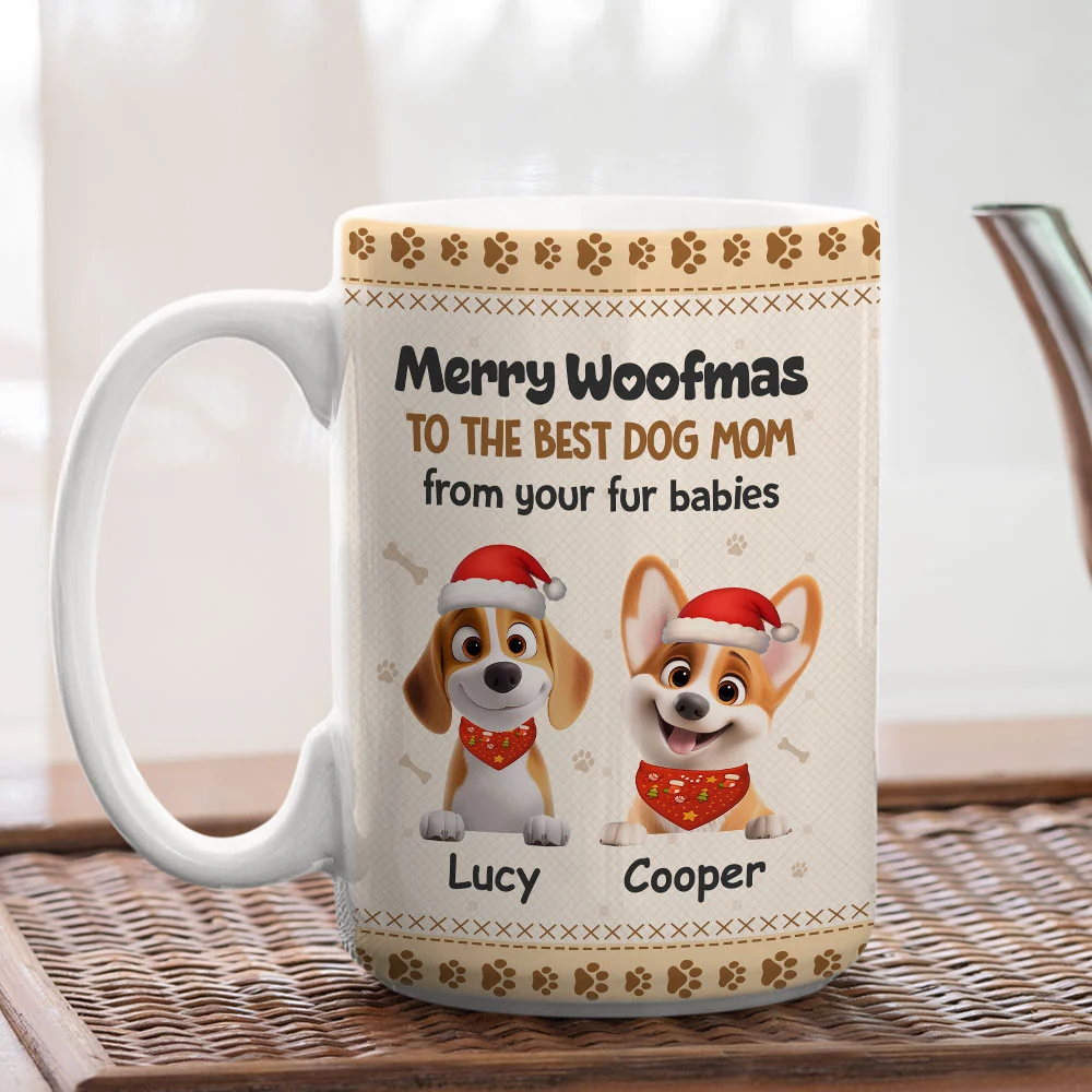 Best Wishes From Your Fur Babies - Personalized Custom Coffee Mug - Image 3