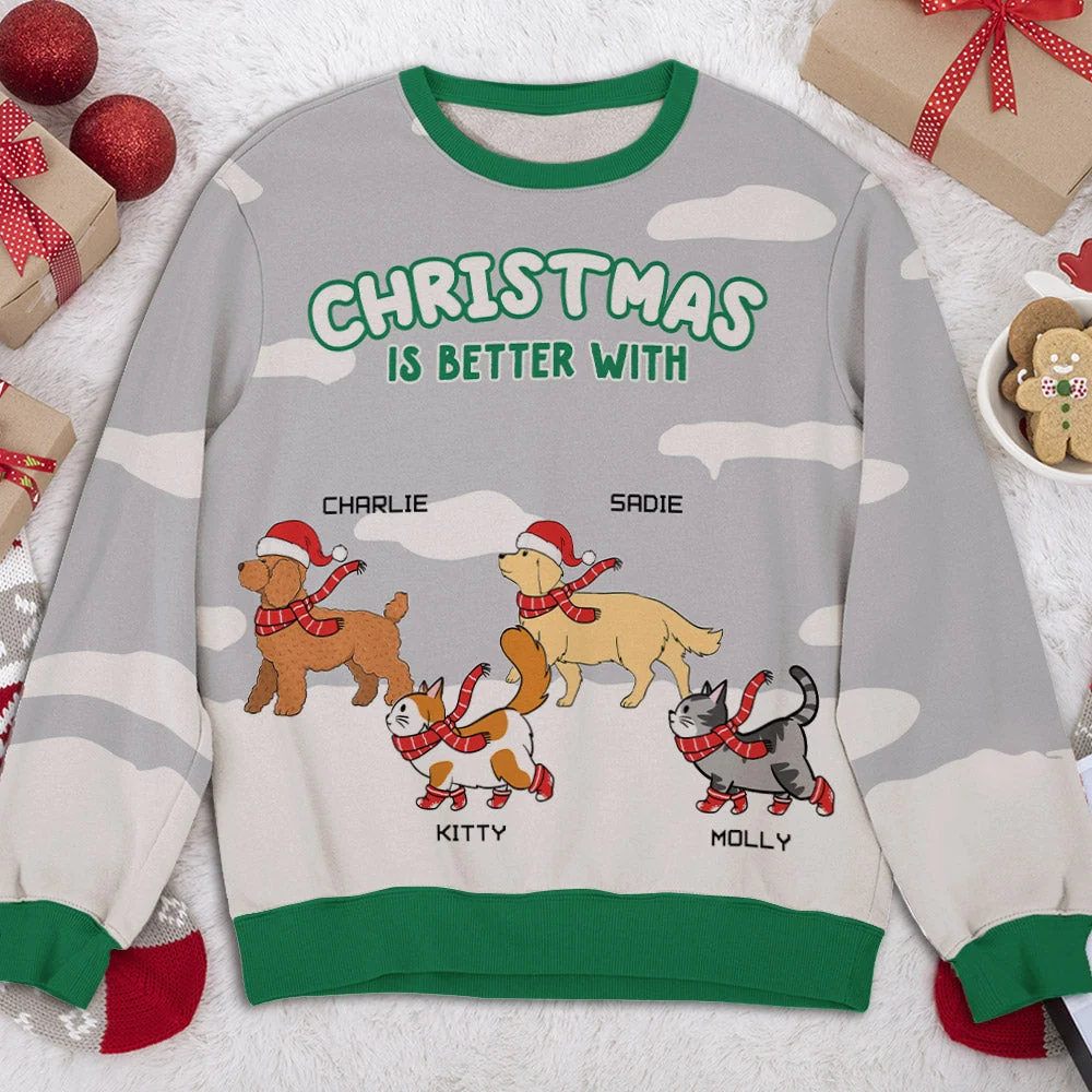 Better Christmas - Personalized Custom All-Over-Print Sweatshirt - Image 4