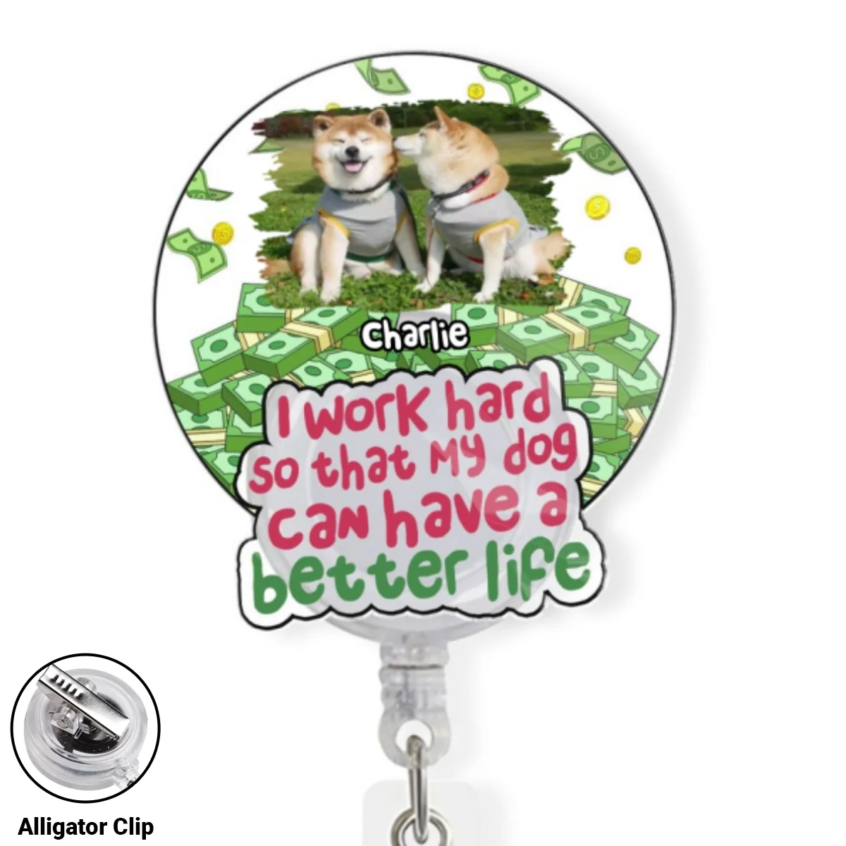 Better Life Photo - Personalized Custom Acrylic Badge Reel - Image 6