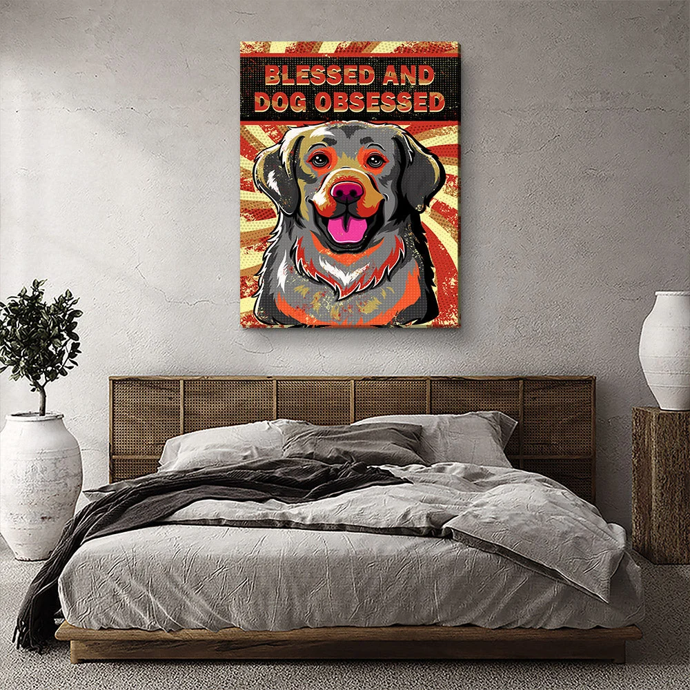 Blessed And Dog Obsessed 1 - Canvas Print - Image 5