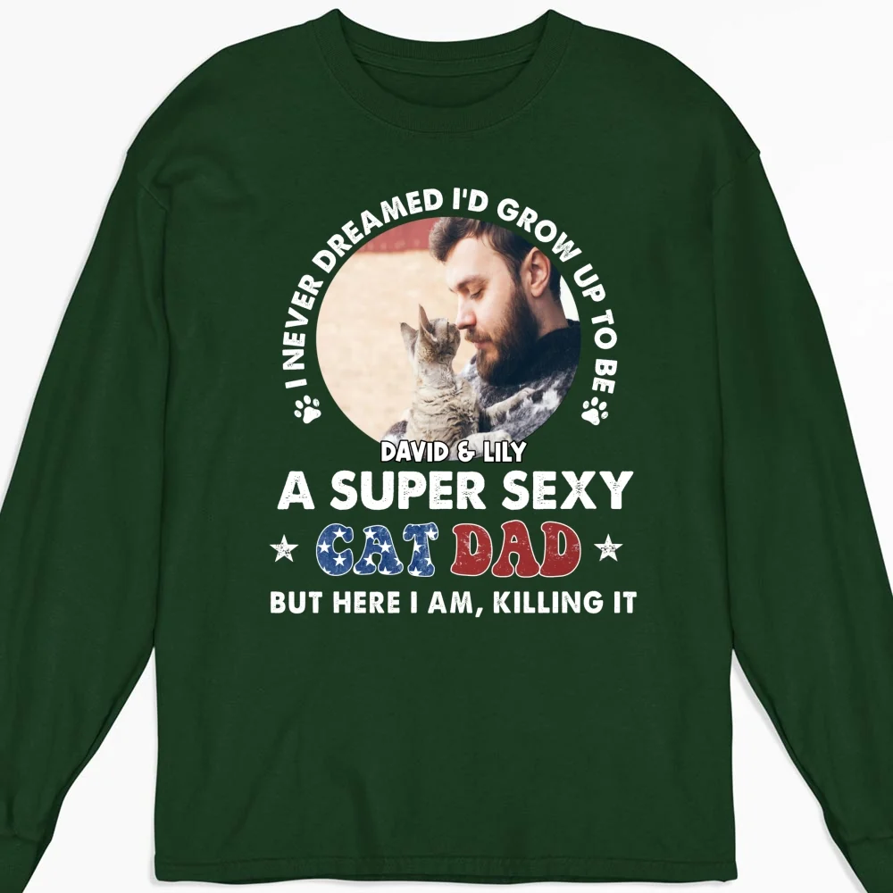 But I Am Here Photo - Personalized Custom Long Sleeve T-shirt - Image 7