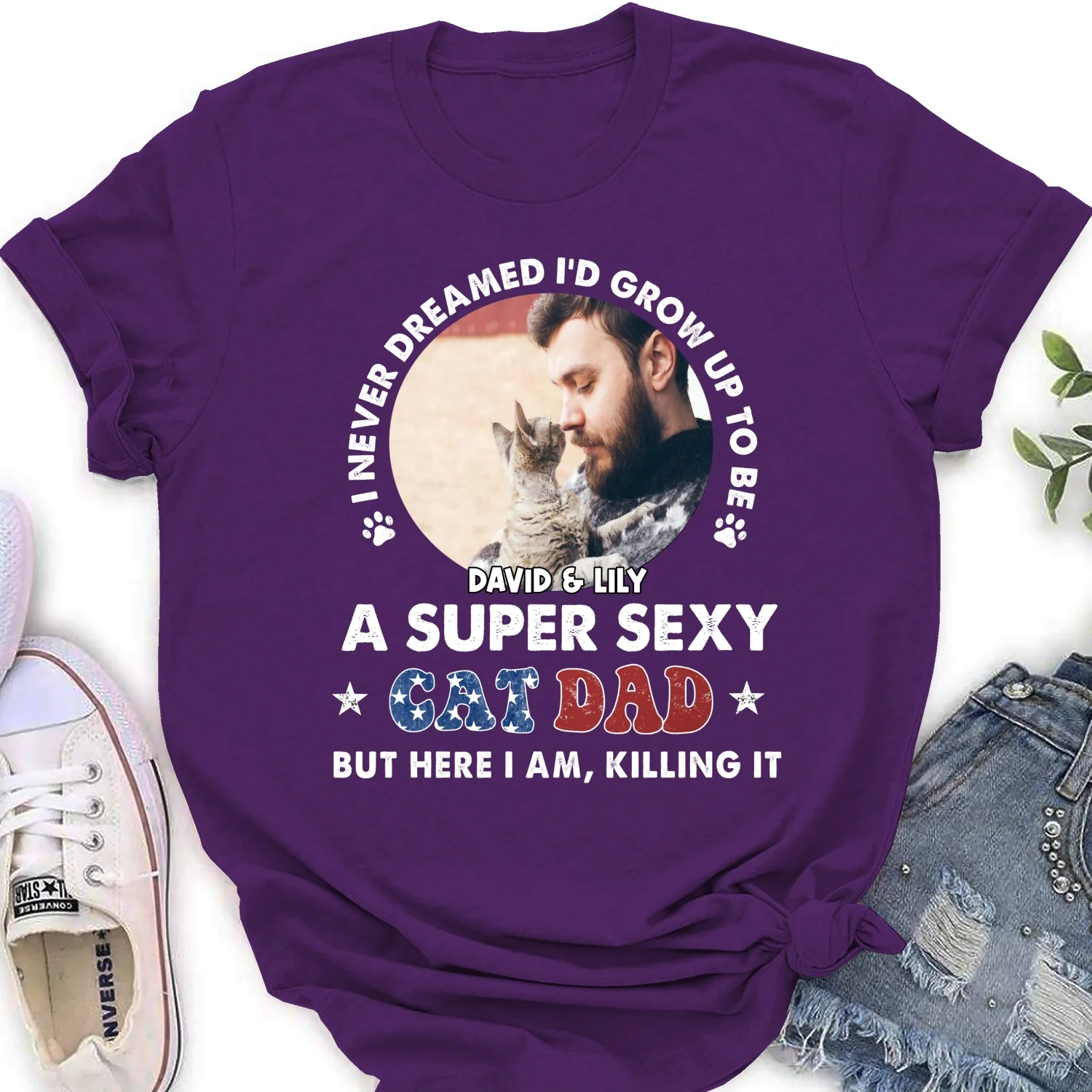 But I Am Here Photo - Personalized Custom Women's T-shirt - Image 10