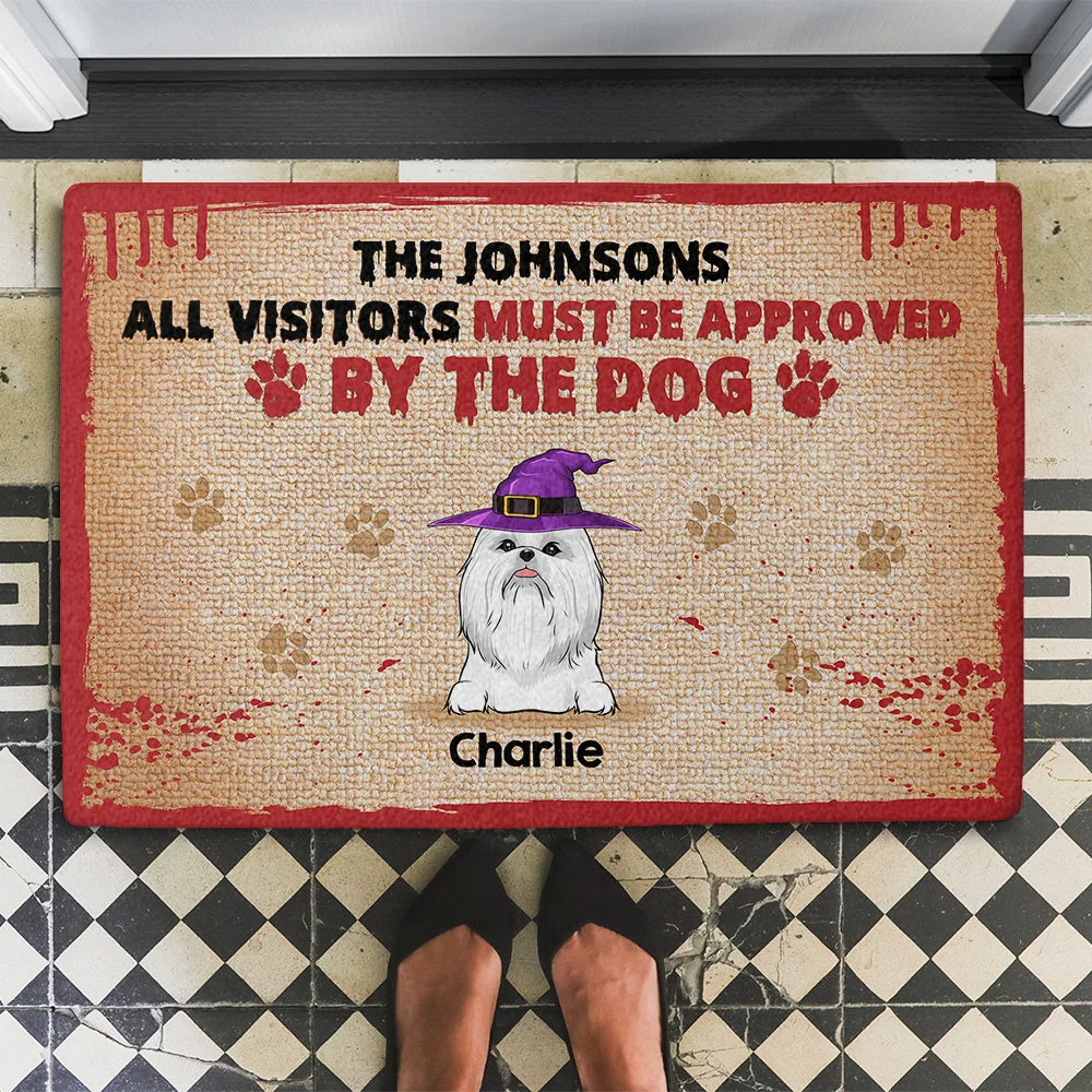 By The Dogs - Personalized Custom Doormat - Image 3
