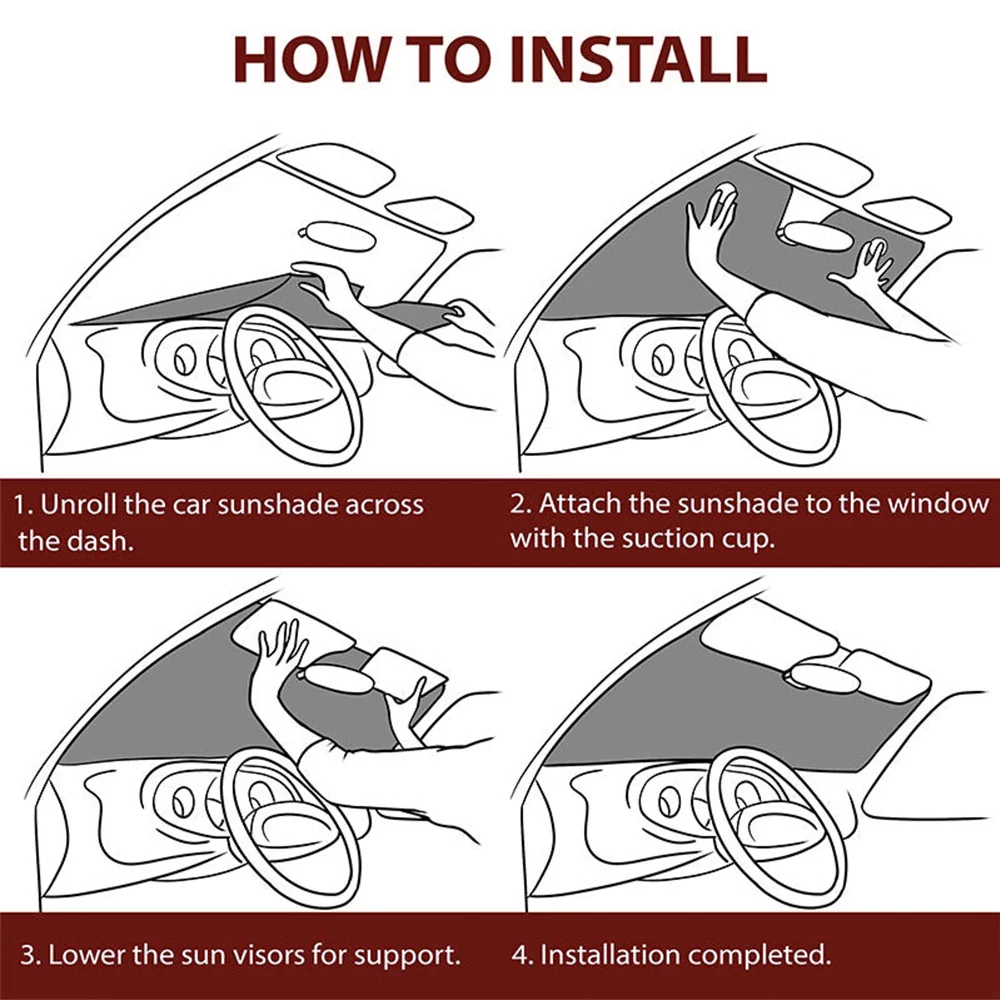 Can You See Us - Personalized Custom Car Sunshade - Image 6