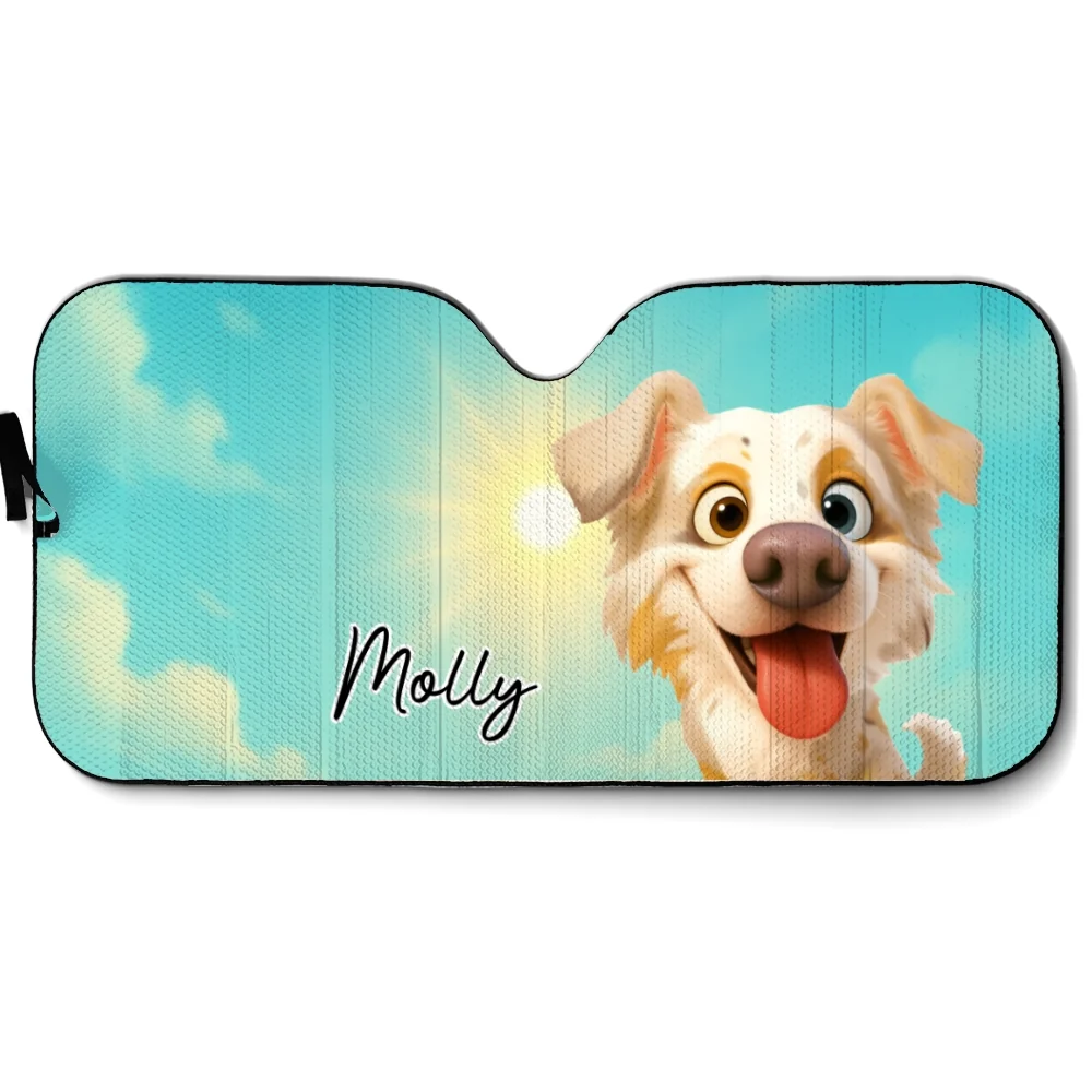 Can You See Us - Personalized Custom Car Sunshade - Image 8