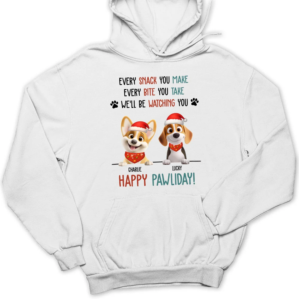 Cartoon Dog Pawliday - Personalized Custom Hoodie