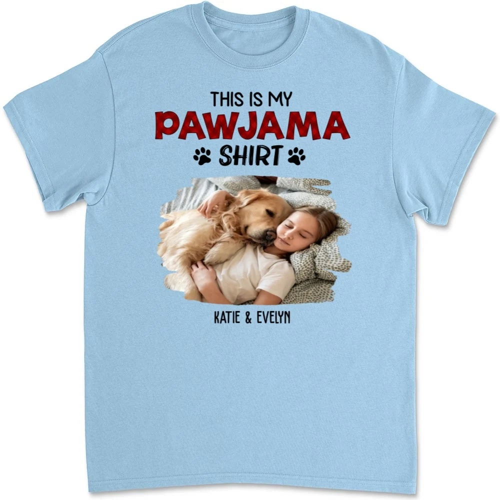 Cartoon Funny Pajama Shirt Photo - Personalized Custom Unisex T-Shirt - Image 8