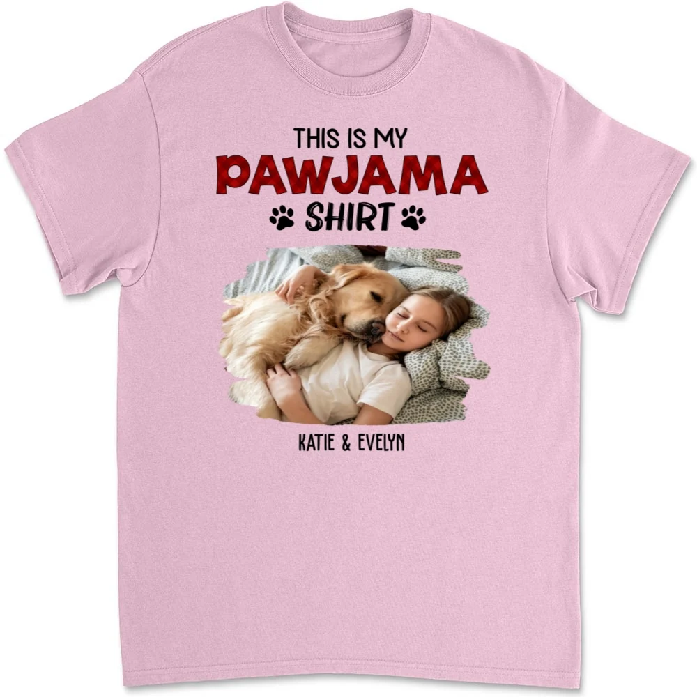 Cartoon Funny Pajama Shirt Photo - Personalized Custom Unisex T-Shirt - Image 9