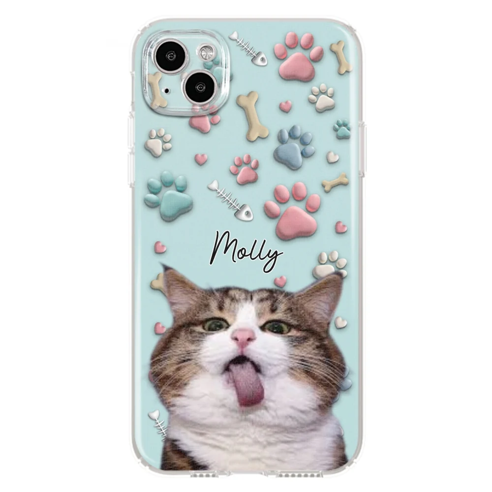 Cat And Human Cartoon Photo - Personalized Custom Phone Case - Image 13