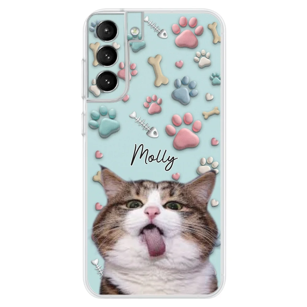 Cat And Human Cartoon Photo - Personalized Custom Phone Case - Image 32