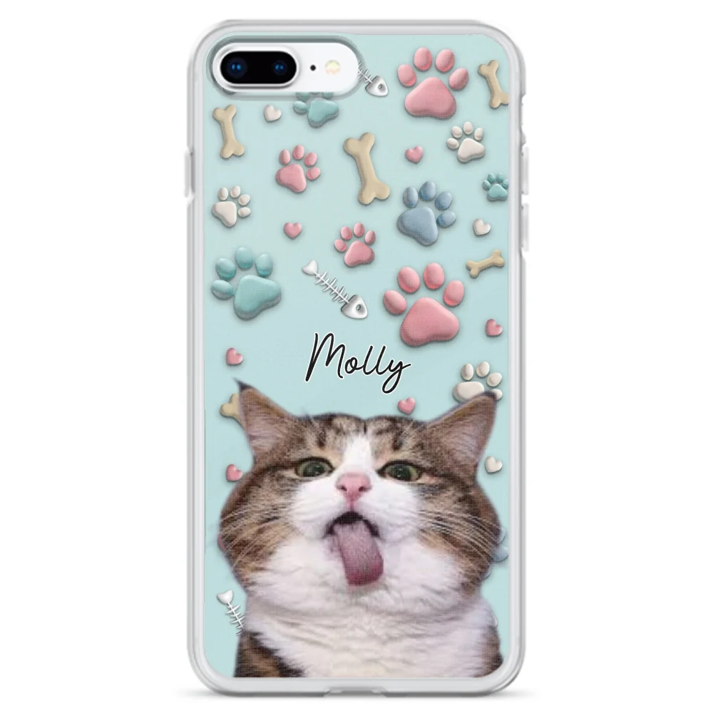 Cat And Human Cartoon Photo - Personalized Custom Phone Case - Image 6