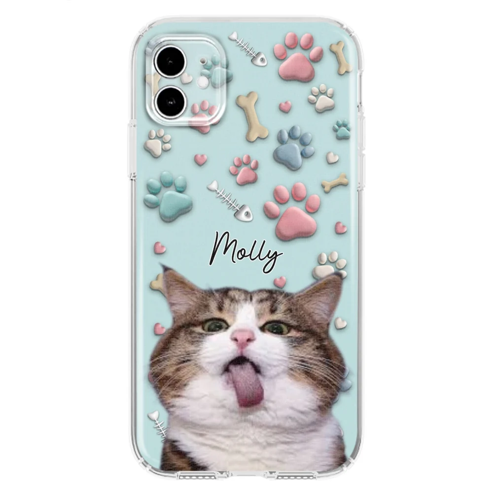 Cat And Human Cartoon Photo - Personalized Custom Phone Case - Image 7