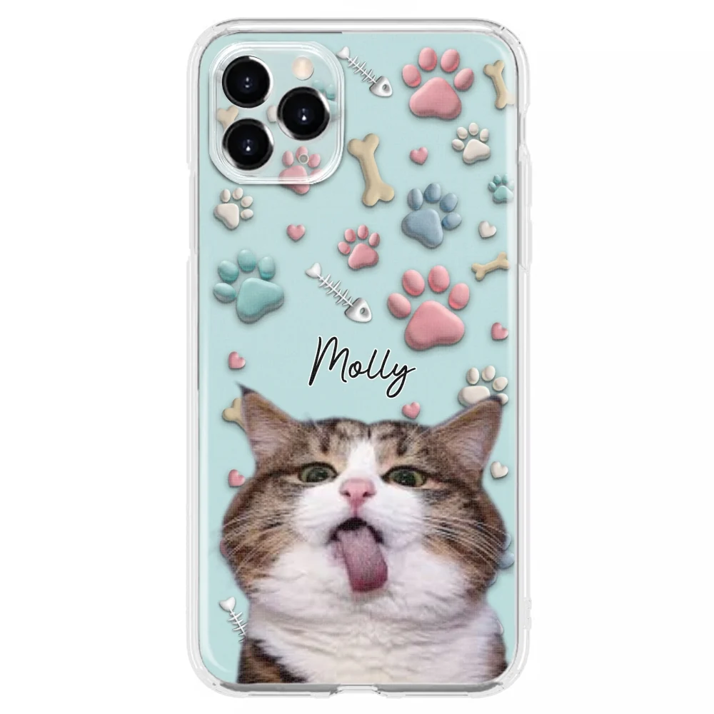 Cat And Human Cartoon Photo - Personalized Custom Phone Case - Image 9