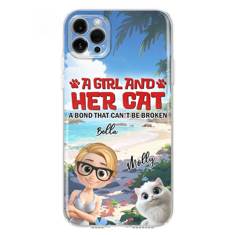 Cat And Mom Summer - Personalized Custom Phone Case - Image 13