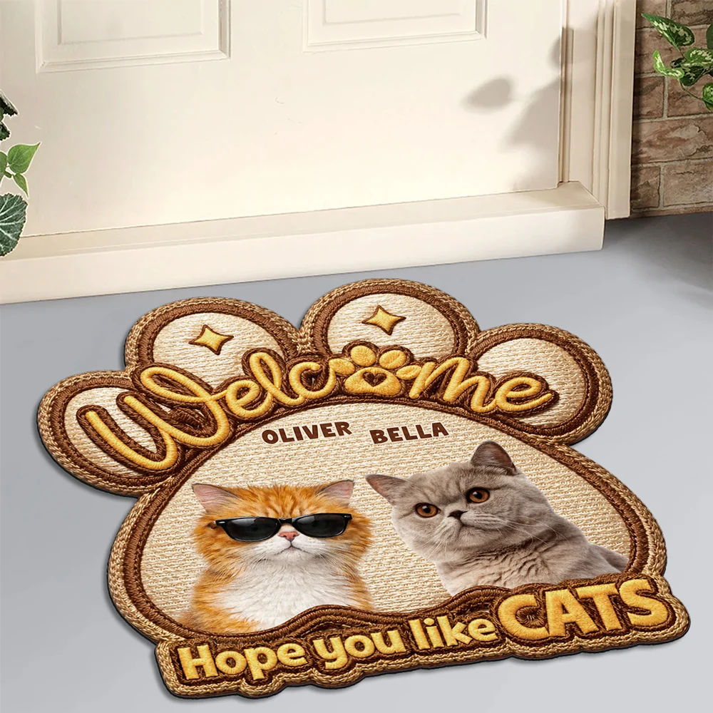 Cat Approval Required Photo - Personalized Custom Doormat - Image 2