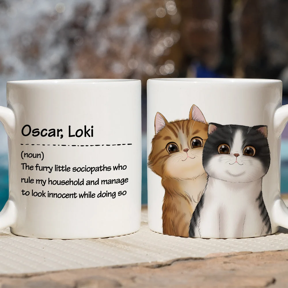 Cat Definition - Personalized Custom Coffee Mug - Image 3