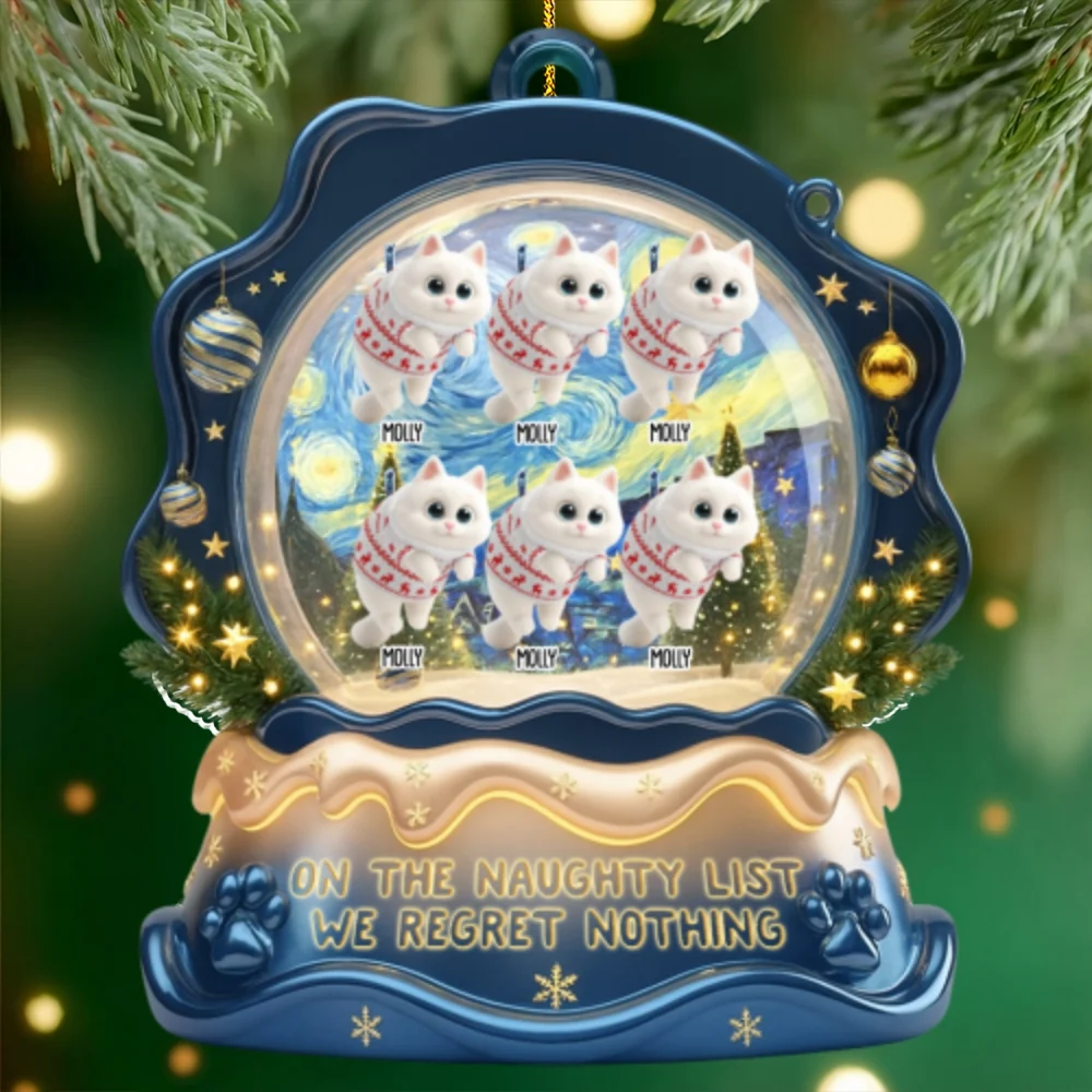 Cat Edition - Personalized Custom Acrylic Ornament - Image 6
