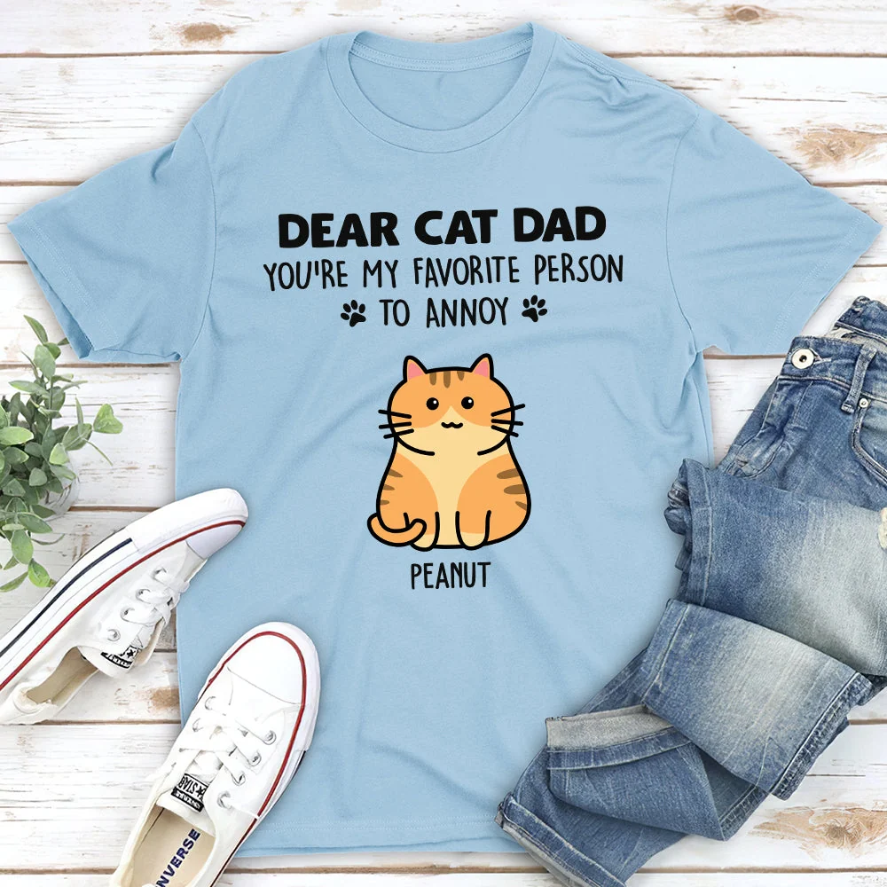 Cat Favorite Servant - Personalized Custom Unisex T-Shirt - Image 2