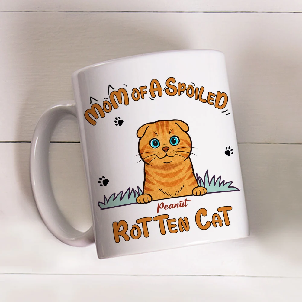 Cat Love Forever - Personalized Custom Coffee Mug - Image 3