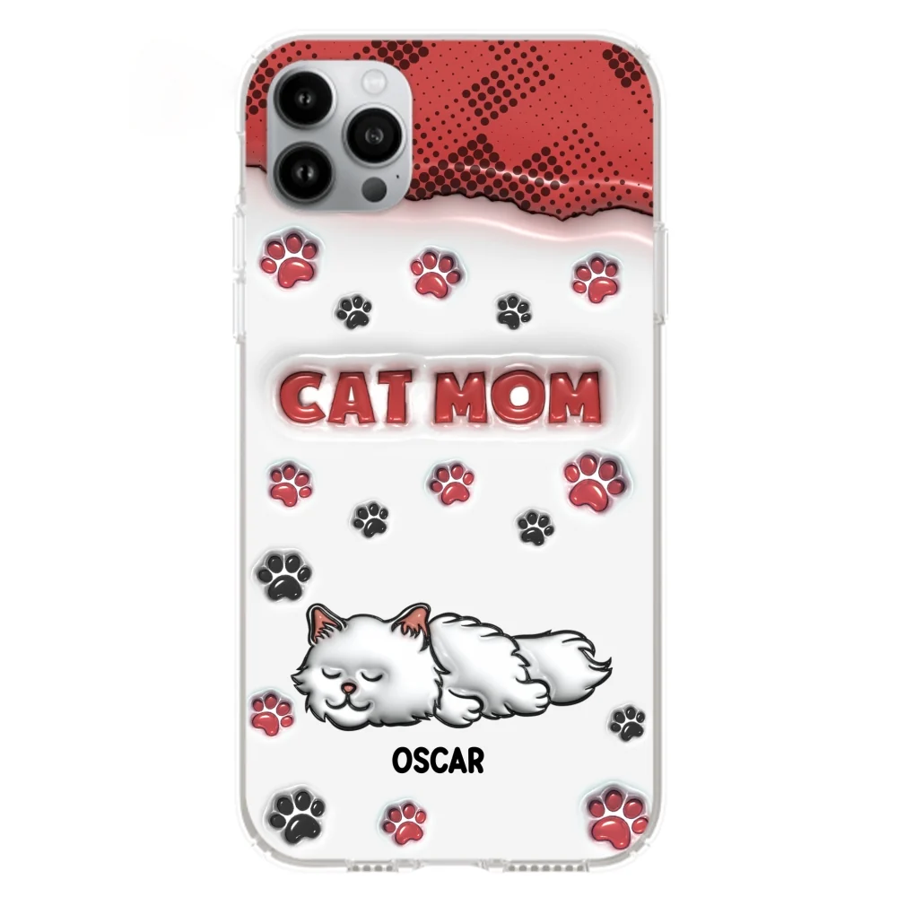 Cat Mom Version - Personalized Custom 3D Inflated Effect Phone Case - Image 15
