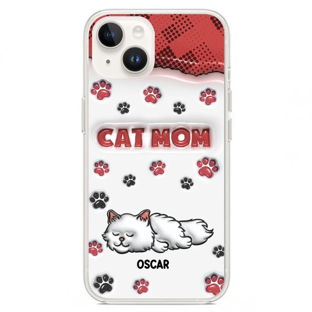 Cat Mom Version - Personalized Custom 3D Inflated Effect Phone Case - Image 18