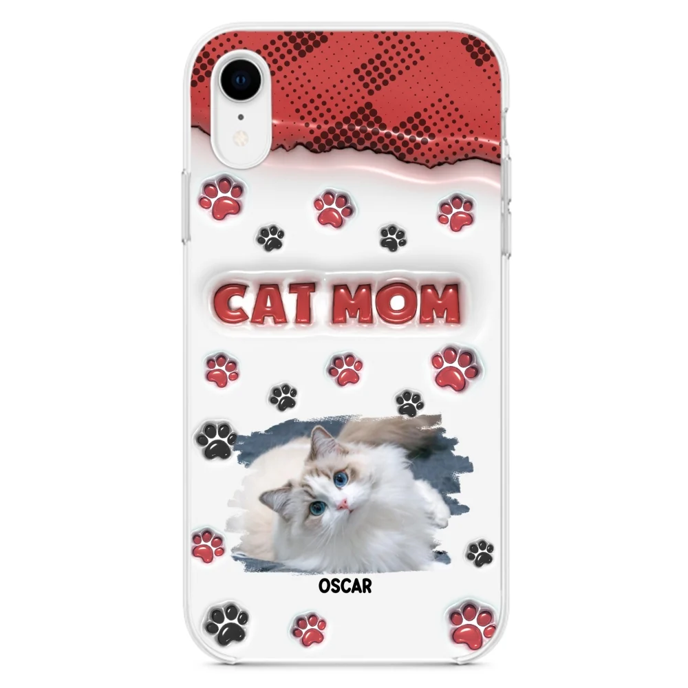 Cat Mom Version Photo - Personalized Custom 3D Inflated Effect Phone Case - Image 21