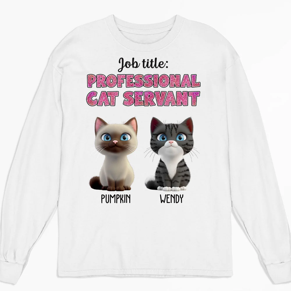 Cat Servant New Style - Personalized Custom Long Sleeve T-Shirt
