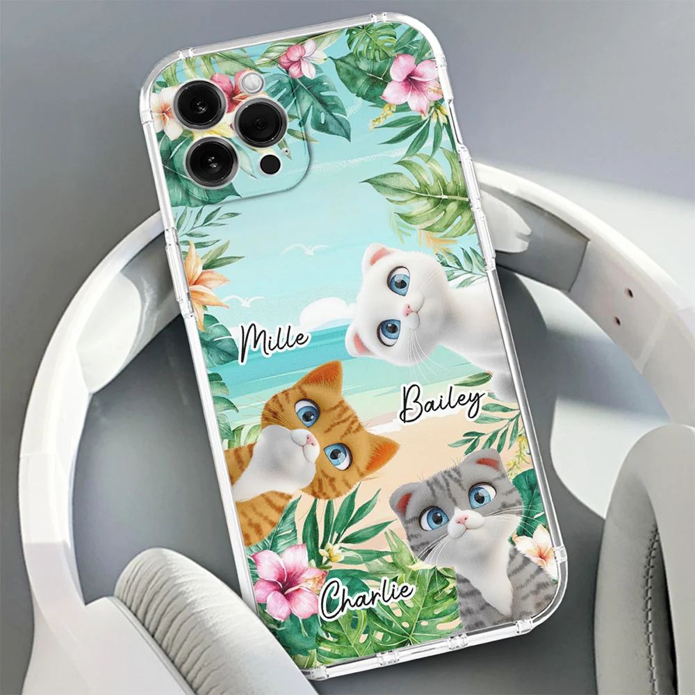 Cat Summer - Personalized Custom Phone Case - Image 4