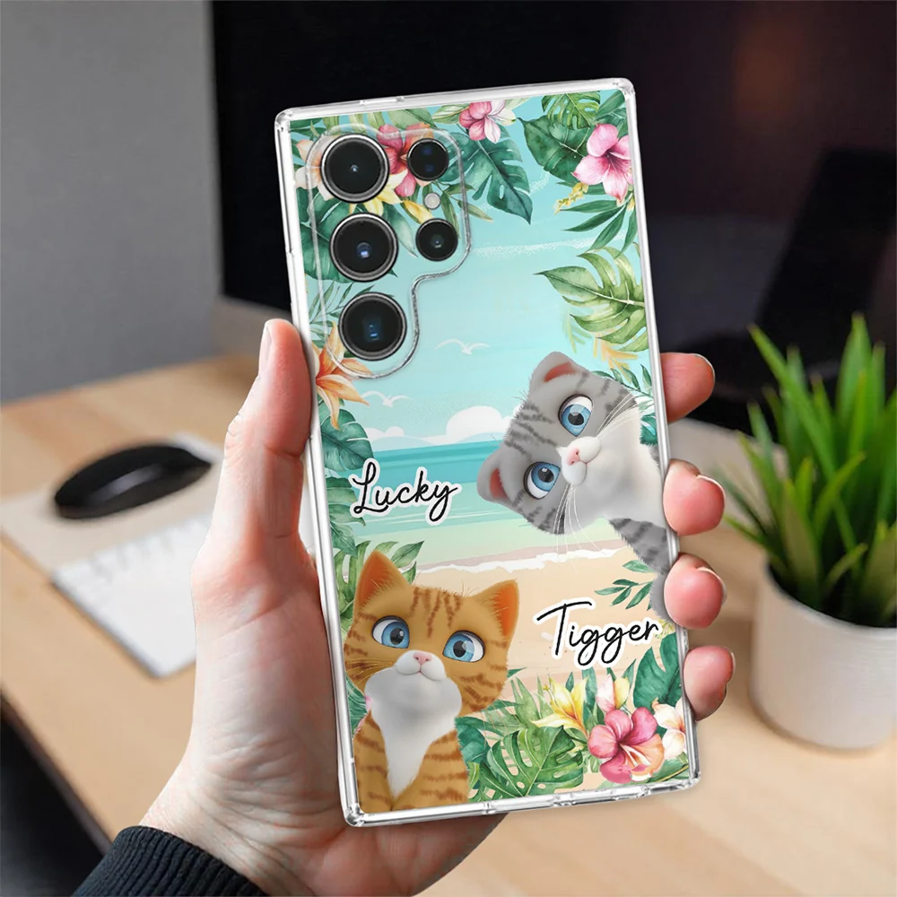 Cat Summer - Personalized Custom Phone Case - Image 5
