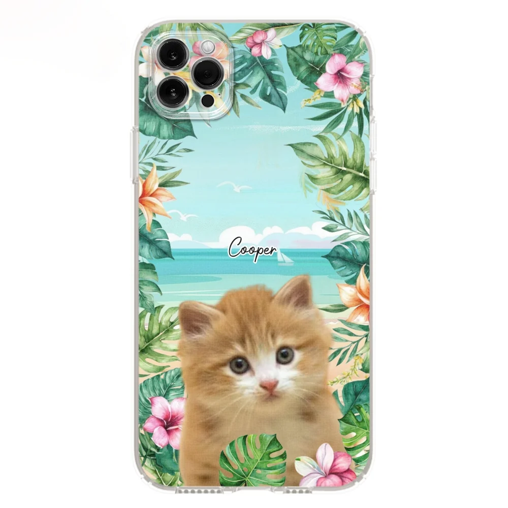 Cat Summer Photo - Personalized Custom Phone Case - Image 13