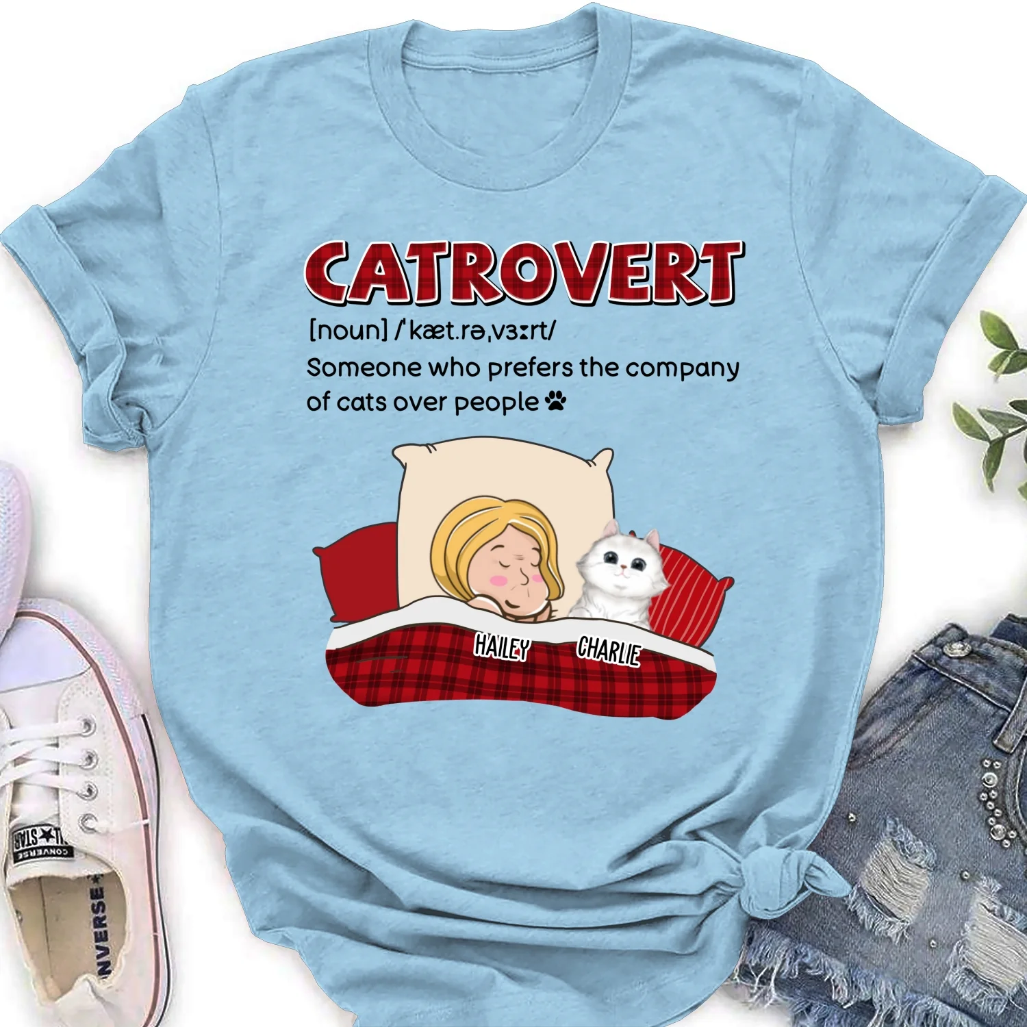 Catrovert - Personalized Custom Women T-shirt - Image 8