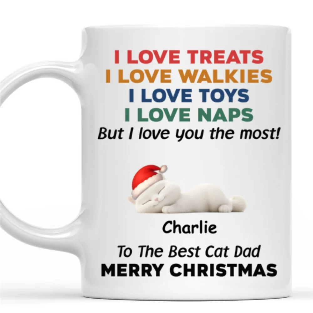Cats Love You Snow Ver - Personalized Custom Coffee Mug - Image 8