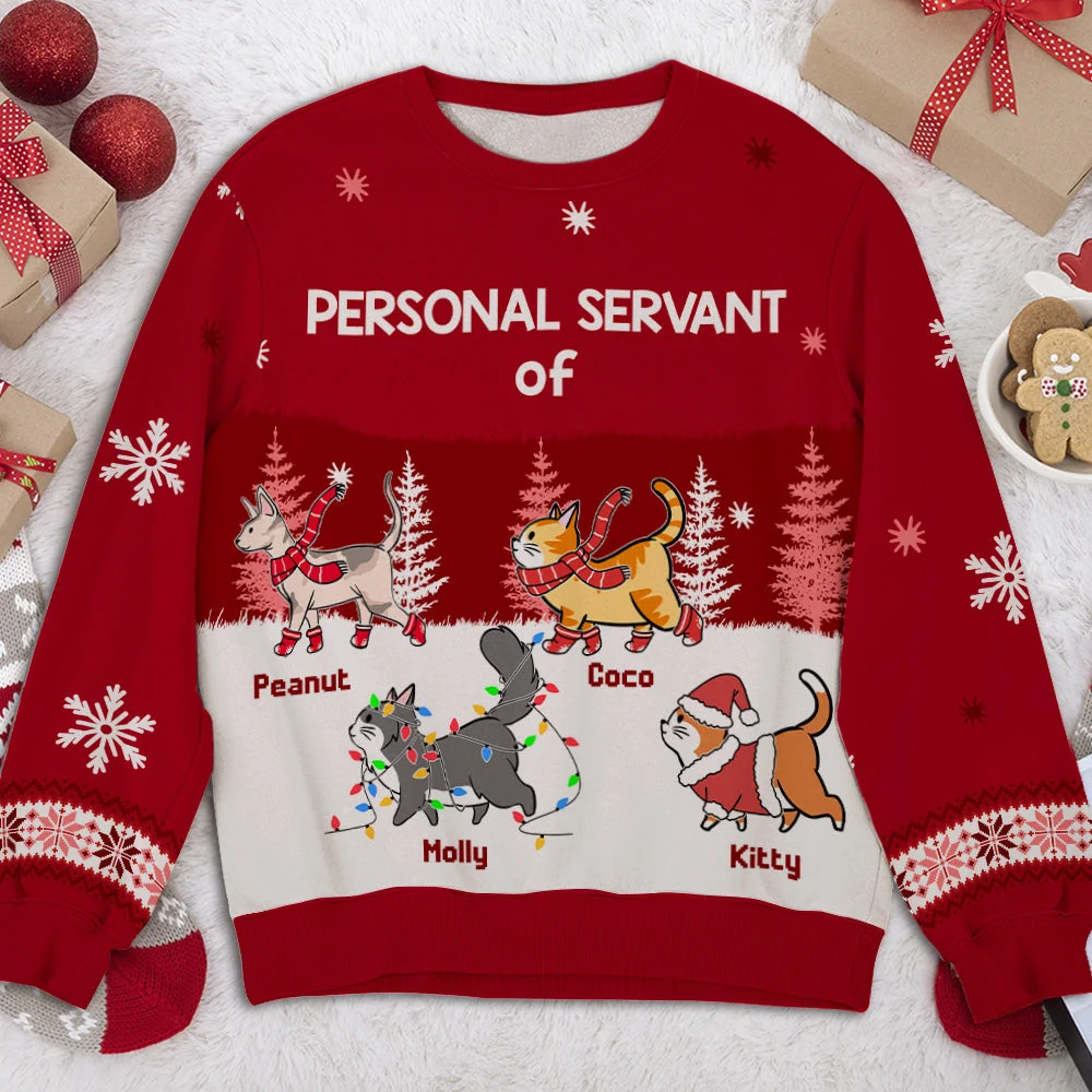 Cats Rule My Life - Personalized Custom All-Over-Print Sweatshirt - Image 2