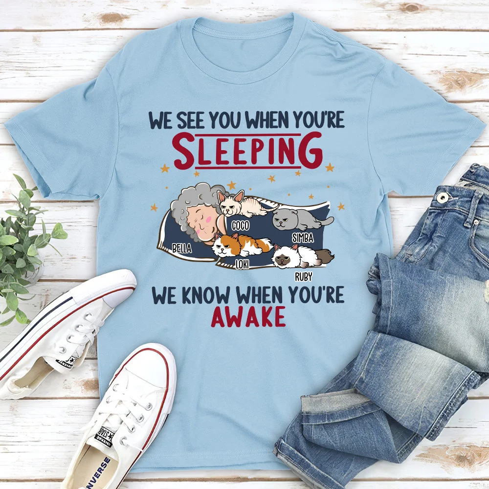 Cats See You - Personalized Custom Unisex T-shirt - Image 2