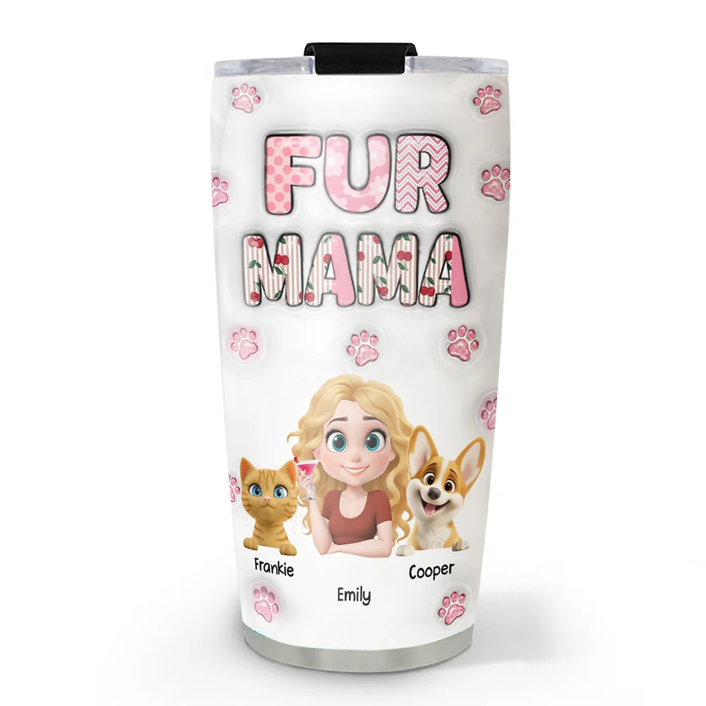 Cherry On Top Of Us - Personalized Custom 3D Inflated Effect Tumbler