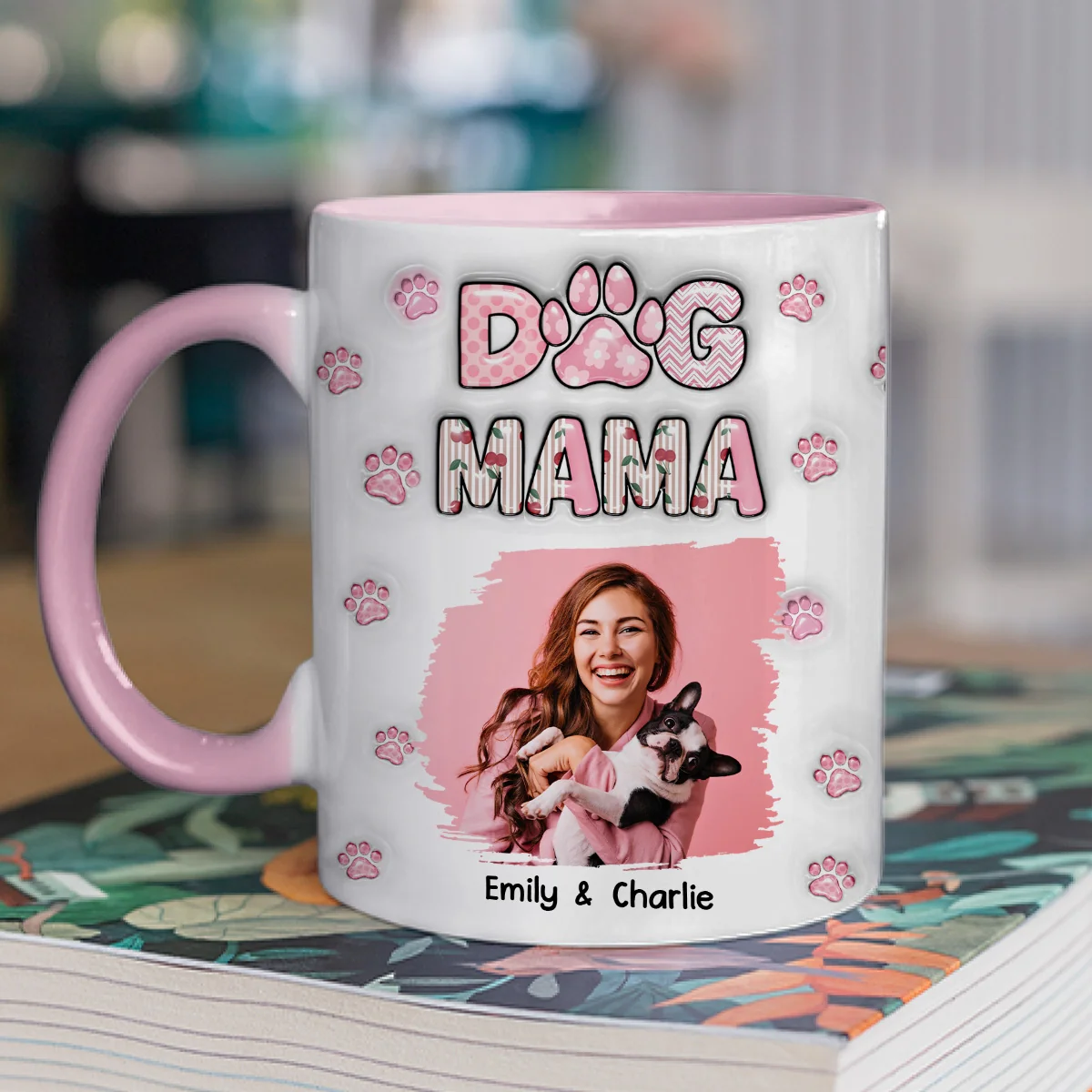 Cherry On Top Photo - Personalized Custom 3D Inflated Effect Accent Mug - Image 2