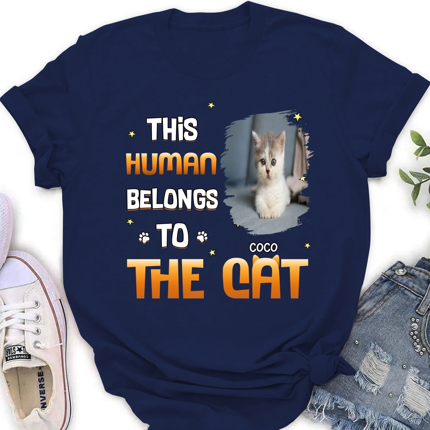 Chunky Funny Cartoon Shirt Photo - Personalized Custom Women's T-Shirt - Image 4