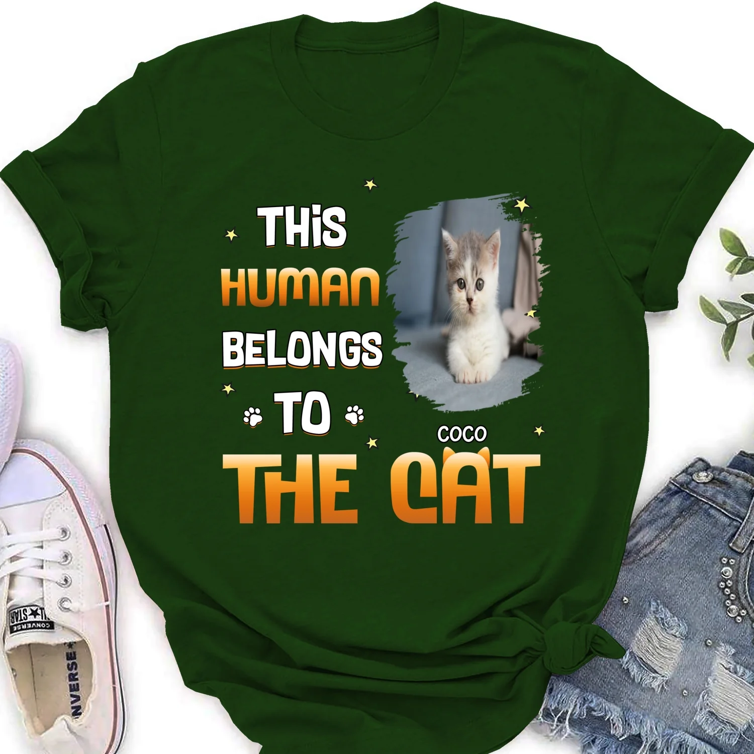 Chunky Funny Cartoon Shirt Photo - Personalized Custom Women's T-Shirt - Image 5