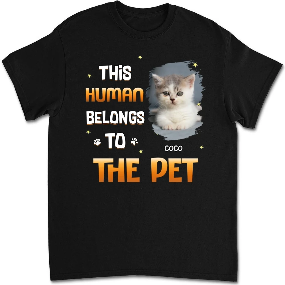 Chunky Funny Pet Cartoon Shirt Photo - Personalized Custom Unisex T-shirt - Image 4